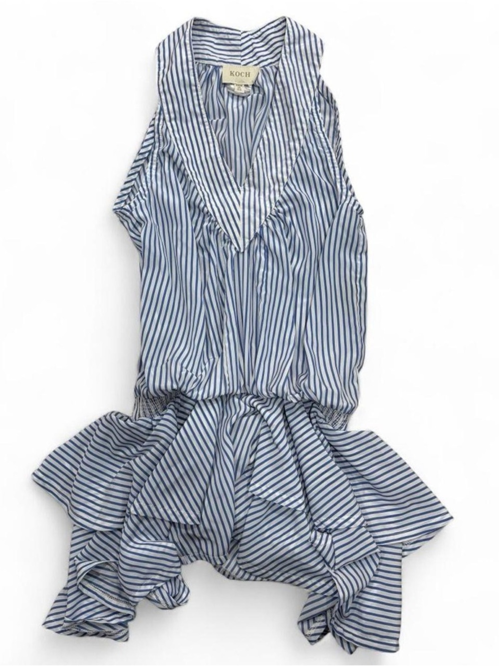 KOCH Striped Blue & White Mini Dress